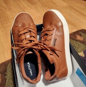 Back To School Boys Nautica Size 3 Graves Low Top Sneaker New In Box